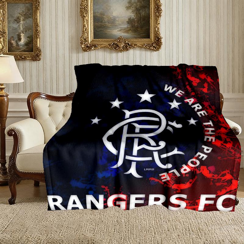 1pc Easy-Care Rangers FC Blanket, Perfect for Couch, Bed, Home, Travel & More, Warm & Durable Printed Blanket