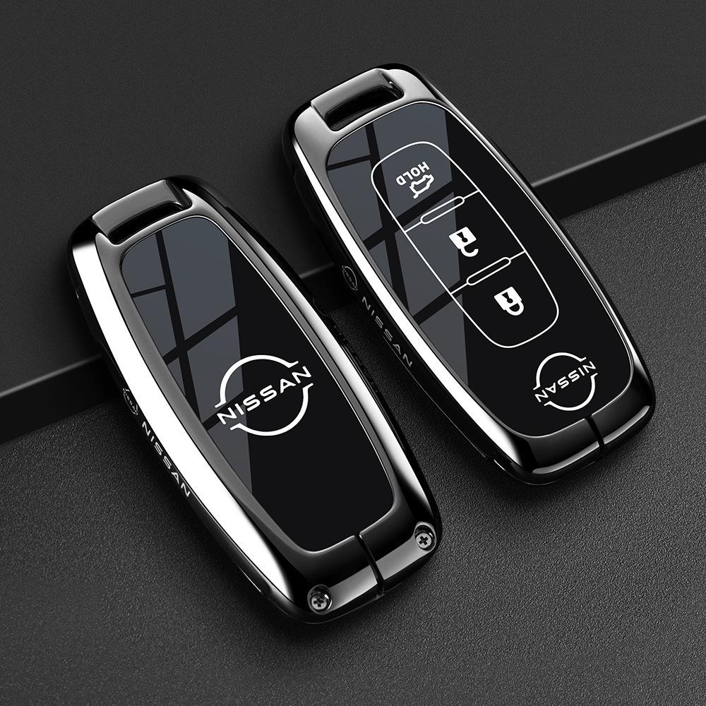 Чехол для ключей Nissan: Подходит для новых моделей Sylphy, Teana, Tiida, Qashqai, X-Trail, Bluebird, В комплекте брелок для мужчин