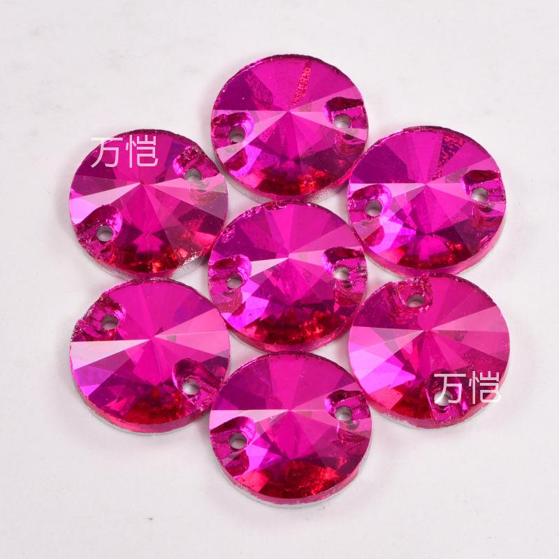 Розово-красный B Стекло Пришивной Страз, Плоское Дно Капля Воды Спутник Специальной Формы Плоская Пряжка Сделай Сам Аксессуары для Одежды Страз Наклейка Страз