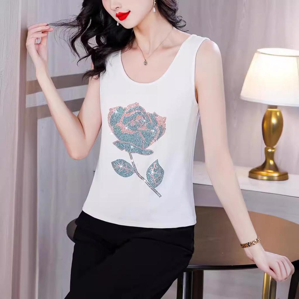 Женская ромбовидная майка: Жилет без рукавов, облегающий, большого размера, эластичный, на весну и лето