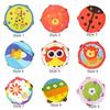 Music Toys Tambourine Cartoon Pattern Kids Bell Drum Children Hand Drum  Baby Gifts