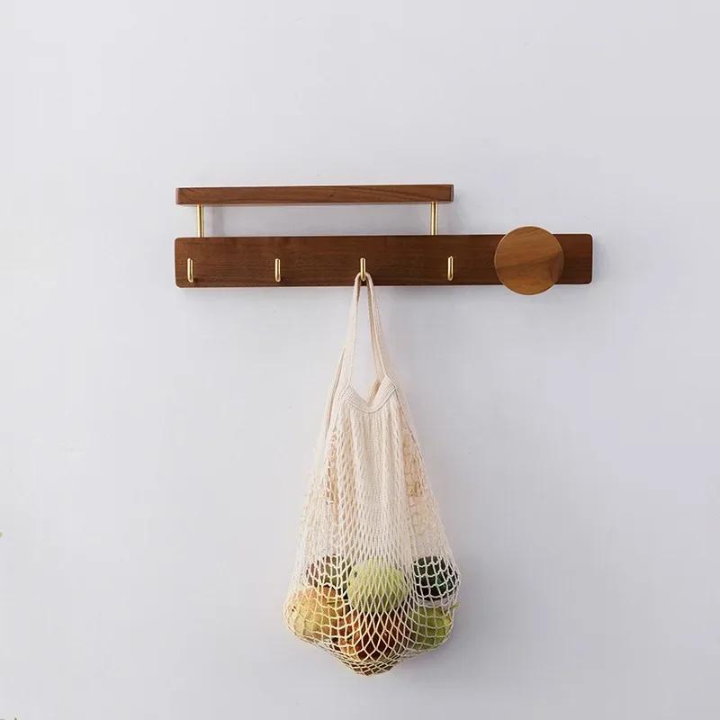 Деревянная вешалка для одежды в гостиной, крючок для настенной вешалки для одежды в винтажном стиле, роскошная офисная мебель для дома