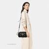 [Pre-Owned] GG Marmont Small Black Leather Quilted Shoulder Bag - Very Good #1XP1GEO
