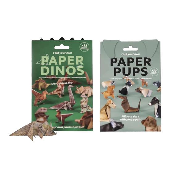 Набор для оригами животных своими руками Милый бумажный котенок Набор для оригами 3D Собака Кошка Динозавр Набор для бумажного творчества для подростков и взрослых Снятие стресса Украшение для рабочего стола