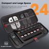 ProCase совместим с Switch 2 Сумка для хранения с игровой картой вмещает 24 аксессуара Ударопрочный слот, карты, чехол,