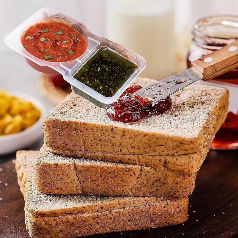 Многофункциональная банка для соуса Дорожная коробка для закусок Контейнер для соуса Держатели для соусов и дипов Контейнер для закусок