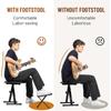 Guitar Foot Stool 6 Position Height Guitar Foot Rest Folding Extra Stable Foot Rest Stool with Rubber Feet and Non-Slip Rubber Pad