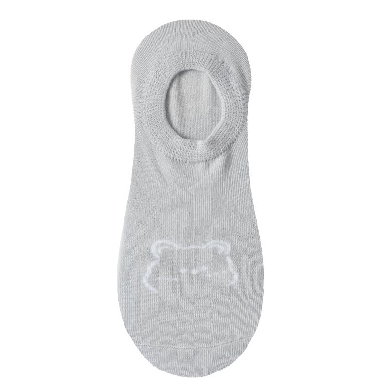 1/5 Pairs Women Cotton Ankle Socks Invisible Shallow Mouth Socks Breathable Silicone Anti Slip Socks