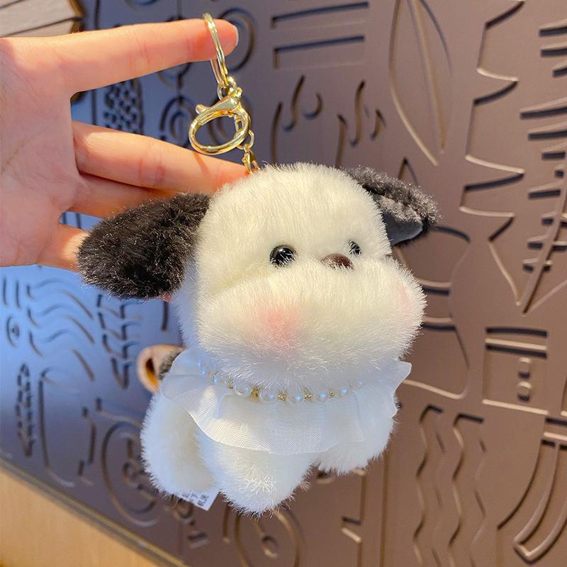 Милая собака шнауцер плюшевый щенок брелок креативный мультяшный автомобиль кулон девочка сумка кукла