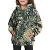 Girls' Hooded Tie- Sweatshirt - Pullover Print Top