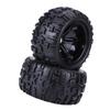 4pcs/set Rubber Tyre Tires & Plastic Hubs Wheel Rims Accessories for 1/8 RC Truck Car