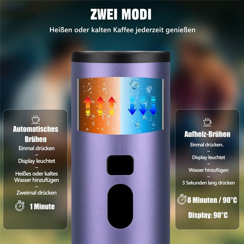 YCOC-Portable Coffee Machine Capsule Function, Electric Espresso Maker,For Nespresso Dolce Gusto Capsules And Coffee Powder
