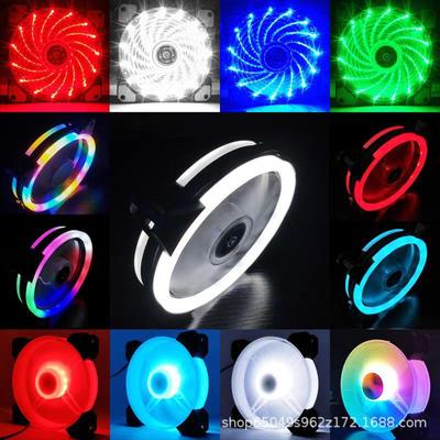 12 см RGB светодиодный бесшумный вентилятор охлаждения для корпусов настольных компьютеров