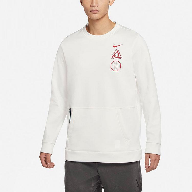Nike Коллекция CNY Толстовки Мужские Белые С Круглым Вырезом Умеренный Обычный DQ5065-133