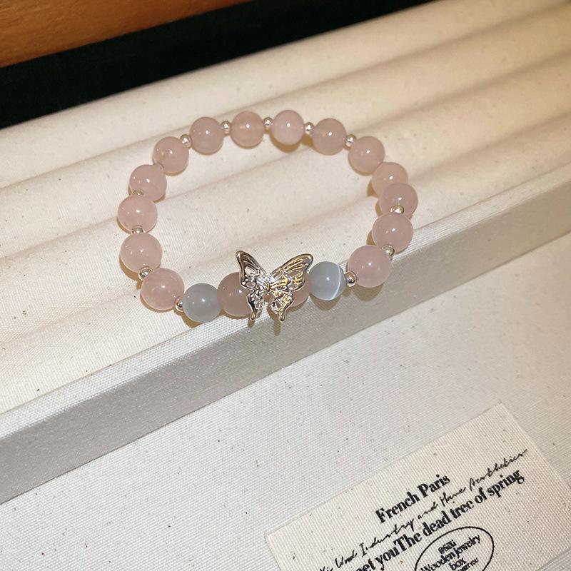 Natural Stone Bracelets Sweet Dopamine Pearl Baroque Bracelets Simple Collarbone Chain Fashionable Temperament Accessory