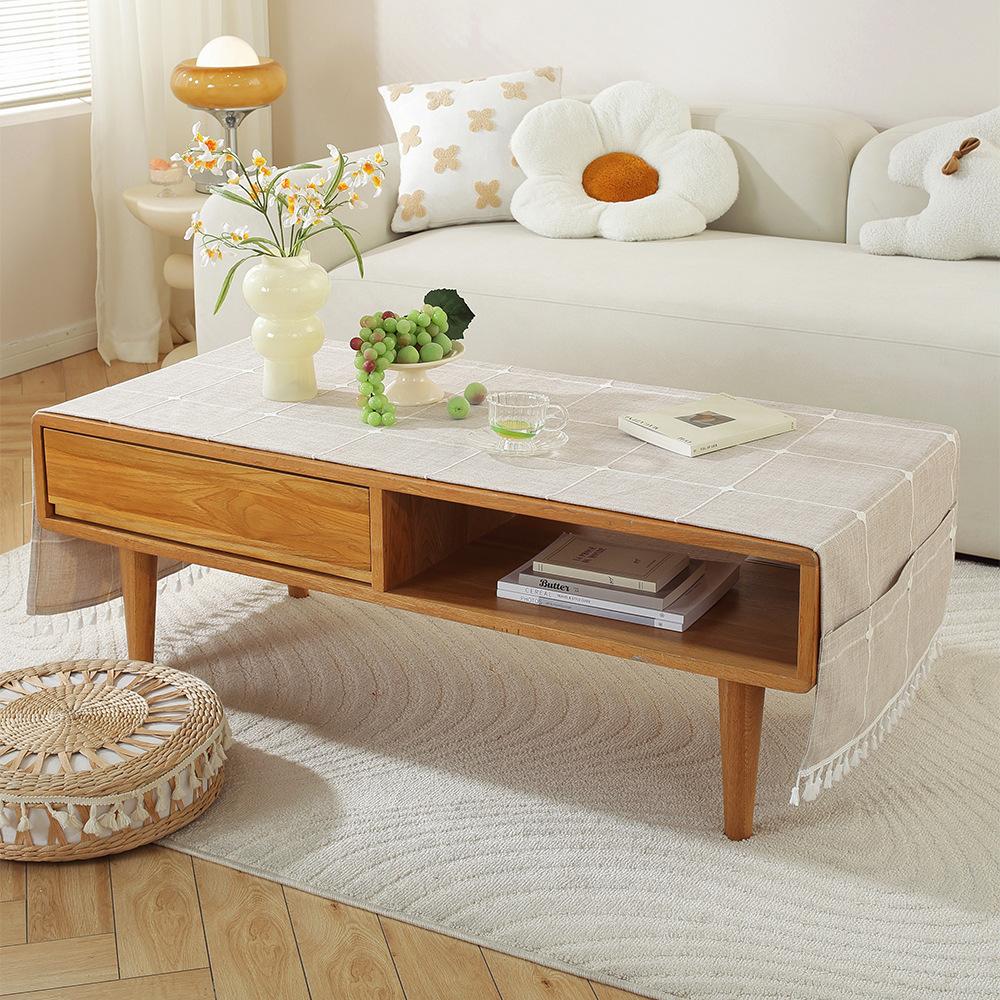 Водонепроницаемая и пыленепроницаемая скатерть, утолщенная жаккардовая накидка на журнальный столик, чехол для тумбы под телевизор, чехол с карманами для хранения для холодильника, тканевая декорация