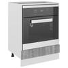 Lyon Oven Cabinet Grey Sonoma 60 x 46 x 81.5 cm Particleboard