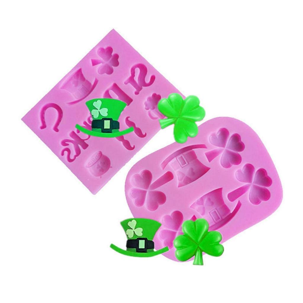 2Pcs Three-leaf Flower Hat Three-leaf Flower Hat Silicone Mold Chocolate Candy Mold Diy Dessert Mold Cupcake Baking Tool Multicolor less