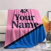 1PC Alpine F1 Custom Name Patterned Flannel Blanket Suitable For All Seasons For Home Decor Warmth And Comfort Gifts Holiday Present