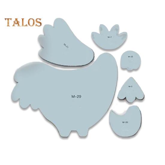 Шаблоны для лоскутного шитья в виде курицы, шаблоны для шитья из акрила в форме курицы, аксессуары для лоскутного шитья в виде курицы для любителей рукоделия, подарок