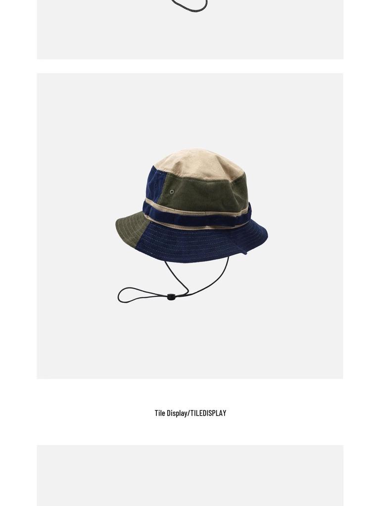 Japanese Versatile Patchwork Sun Hat - Men's Outdoor Fisherman Design