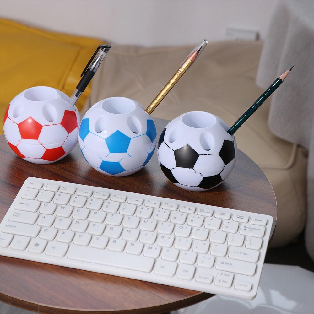Football Shape Pen Organizer Creative Stationery Container Pen Holder Desk Accessories Box