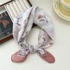 Cotton And Linen Small Square Scarf Silk Scarf Women'S Spring And Autumn New Style Artistic And Versatile Fashionable Temperament Headband Scarf