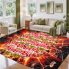 VfB Stuttgart Football Design Crystal Velvet Rug Soft Decorative Mat for Bedroom Entrance