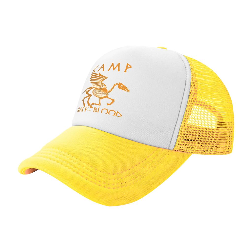 Cabin Camp HalfBlood Trucker Cap Adult Hats Sun Caps Trucker Cap Adjustable Snapback Caps Mesh Baseball Cap Summer