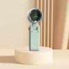 New Handheld Mini Fan Portable Neck Hanging Small Fan USB Rechargeable Fan LED Digital Display 180 Adjustable Desktop Mini Fan
