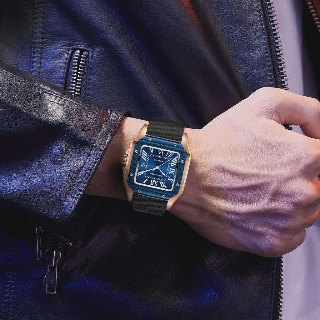 Santos Striped Duke of Lorraine 1982 Автоматические механические мужские часы