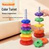 Rainbow Rotating Tower: Colorful Stacking Rings for Infant Learning