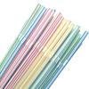 100 шт. Многоцветные Питьевые Трубочки Биоразлагаемые Многоразовые Вечеринка Свадьба Кухня Домашние Аксессуары Напиток Черная Трубочка
