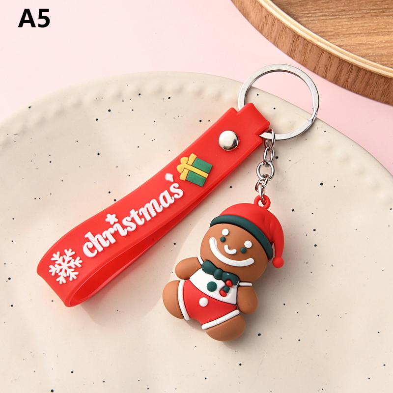 Креативный милый рождественский брелок-подвеска Санта-Клаус Снеговик Лось Рождественская елка Мультфильм Пара Автомобиль Рюкзак Подвеска Украшение