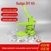 DIY Badge Maker Set for Kids: Homemade Lapel Pin Machine with Mold & Tools for Art Activities