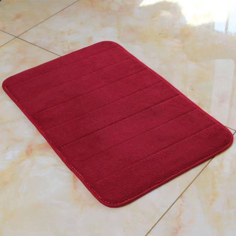 Коврик для входной двери Coral Velvet, впитывающий коврик для ванной комнаты с эффектом памяти, утолщенный ковер для спальни из хлопка