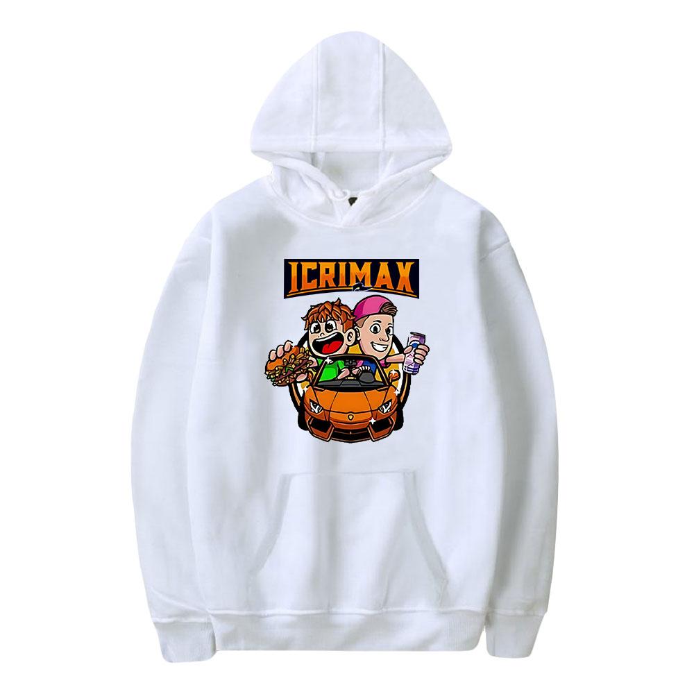Новая мода Icrimax Print Одежда уличная мужская толстовка с капюшоном с длинным рукавом пуловер топы