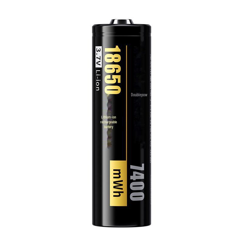 18650 Rechargeable 3.7V Lithium-Ion Battery Set 7400mAh for Flashlights, Fans, and Audio Devices