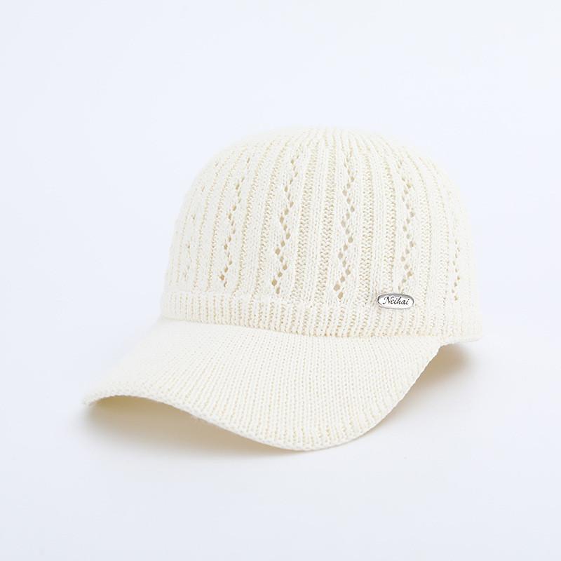 Breathable Knitted Cap With Sun Shield And Adjustable Design For Daily Outdoor Use