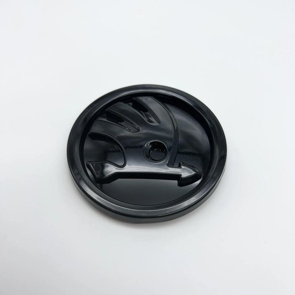 Car Sticker 2025 New 80/90/100mm 3D logo Car Front Bonnet Grill Rear Trunk Emblem Badge Sticker For Skoda Fabia Rapid Superb Oct