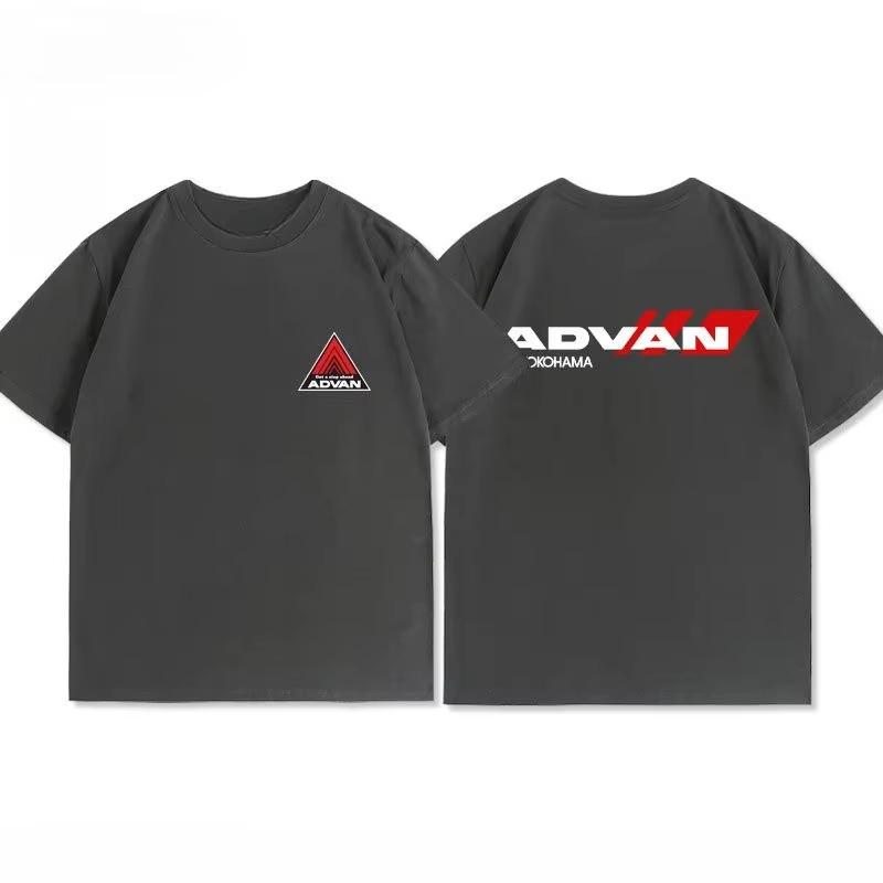 2026 Новая Япония JDM Модифицированный Yokohama Advan Ступица Колеса Футболка Мужская Одежда Женская Удобная и Повседневная Одежда Хлопок