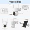 iCSee Solar-Powered Wireless 4MP HD Home Camera with Low Power Consumption