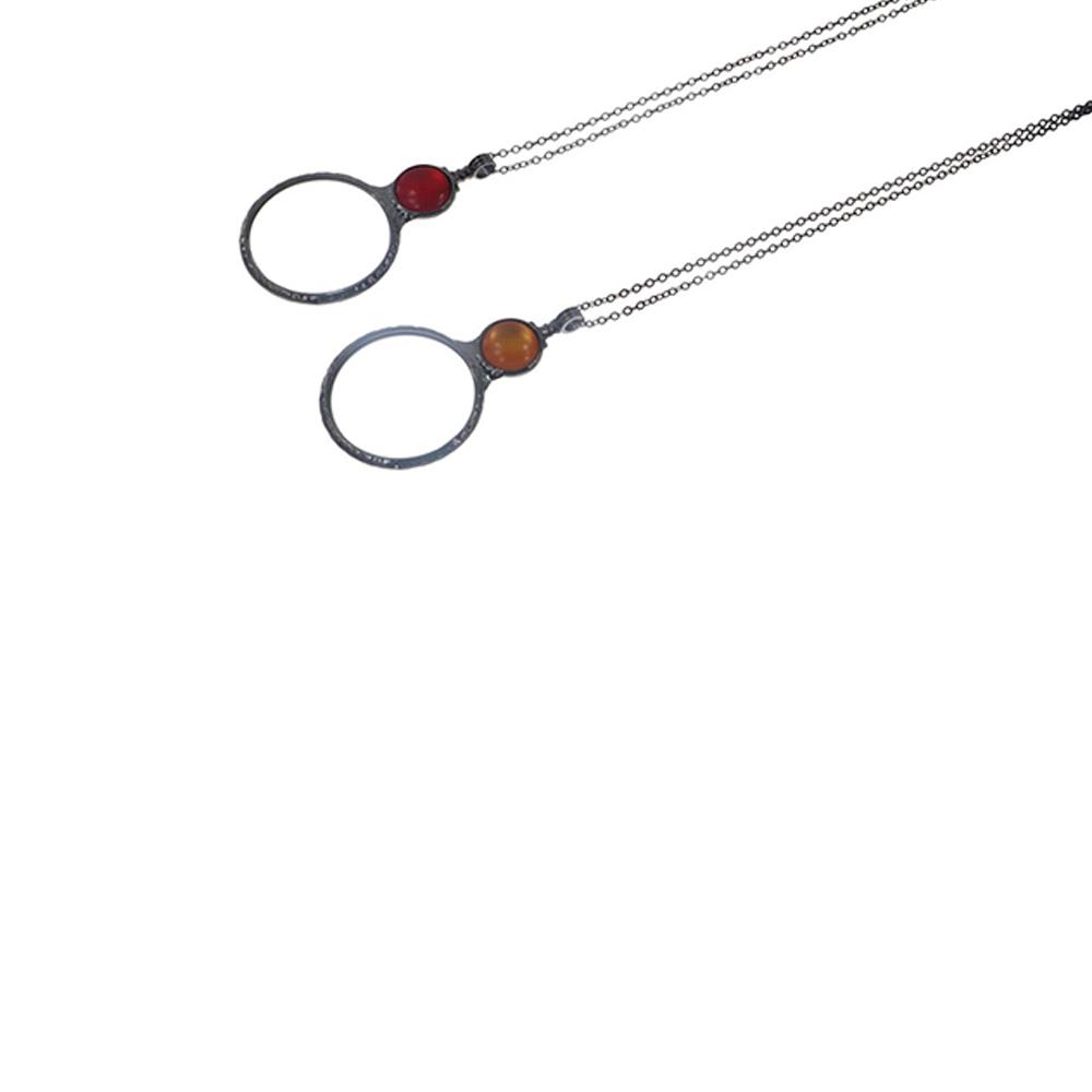 Alloy Multi-color optional 6x magnification Multipurpose Monolithic eyepiece Pendant Magnifying glass necklace Magnifier