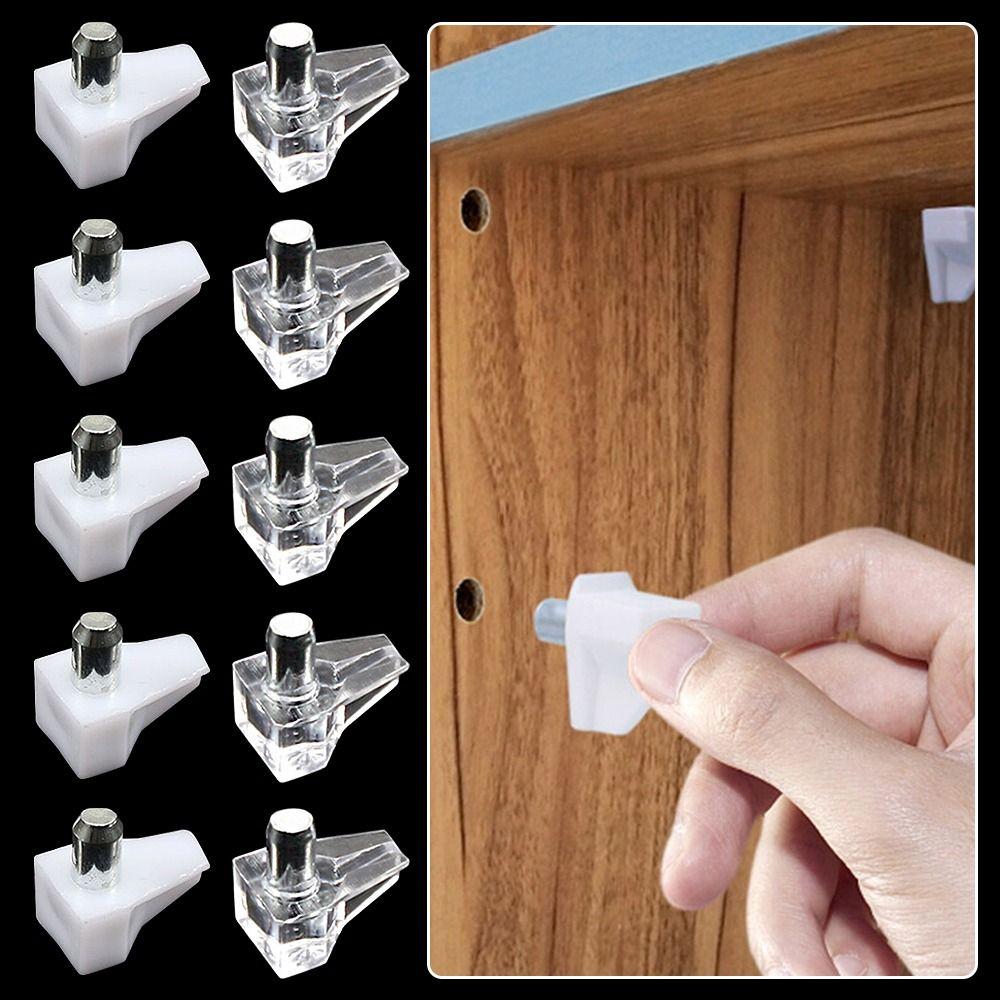 10 шт., мебельные аксессуары, оборудование для поддержки полок, пластиковые колышки, кухонный шкаф, полки для гардероба