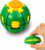 3D вращающийся фиджет-шар Игрушка для снятия стресса Двойная игра Push Pop Вращающийся гироскоп для пальцев Сфера Портативный Твердый пластик Тревога Сенсорный