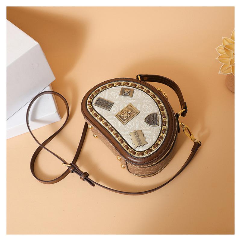 Tooxika Новая модная простая ретро-сумка-значок, популярный стиль, женская универсальная сумка-мессенджер через плечо, маленькая круглая сумка