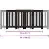 Radiator Cover Black 205 x 21.5 x 83.5 cm Engineered Wood