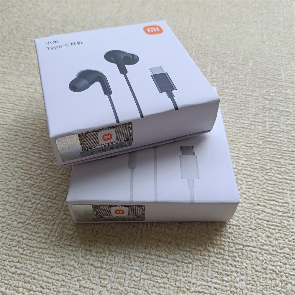 Original Type C Wired Headphones In Ear Headset Wired Earphones with Microphone Stereo Earbuds For Redmi POCO Huawei Samsung