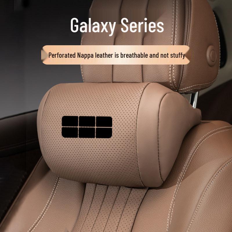 Geely Galaxy Car Accessory Set: Xingyao 8 Headrest, Xingyuan Neck Pillow, Xingjian AL7 Lumbar Support.