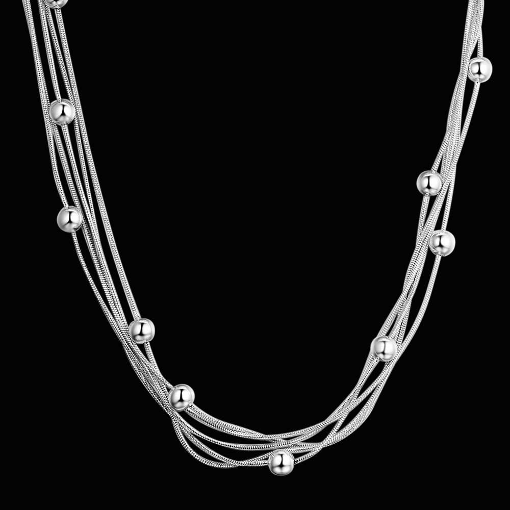 925 Sterling Silver Necklace Pendan five Snake Chain For Women Exquisite Student Girlfriend Jewelry Accessories Wedding GiftGood product
